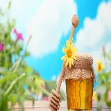 چاپ قاب موبایل و گوشی بک گراند تماشایی ظرف عسل با زمینه طبیعت برای لپتاپ