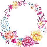 چاپ قاب موبایل و گوشی عکس دایره تو خالی برای ادیت با طرح گلهای بهاری