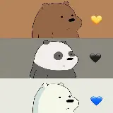 چاپ قاب موبایل و گوشی عکس خرس های کارتونی ناز در انیمیشن مشهور We Bare Bears