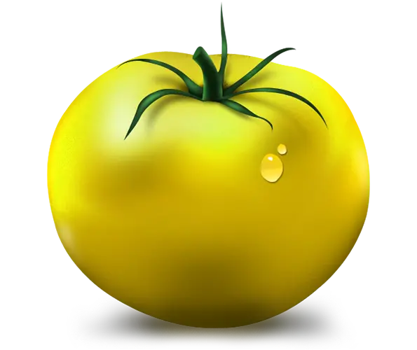 دانلود تصویر گوجه فرنگی زرد با فرمت png کارتونی با کیفیت عالی