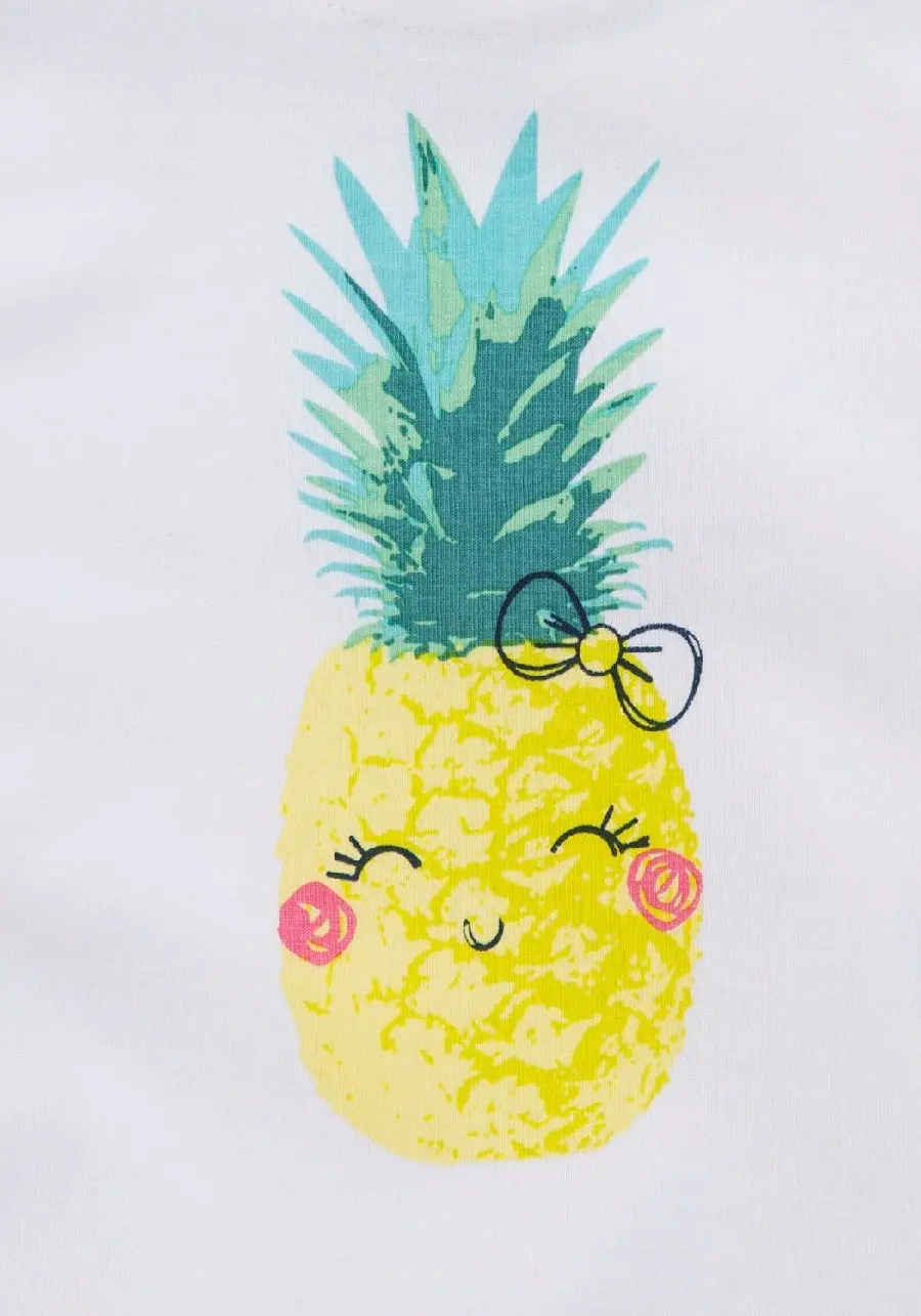 کیوت ترین عکس نقاشی و والپیپر فانتزی از آناناس برای دختر خانم ها