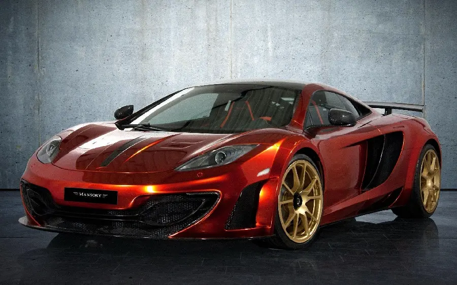 عکس استوک ماشین اسپرت McLaren 12C با جزئیات چشم نواز