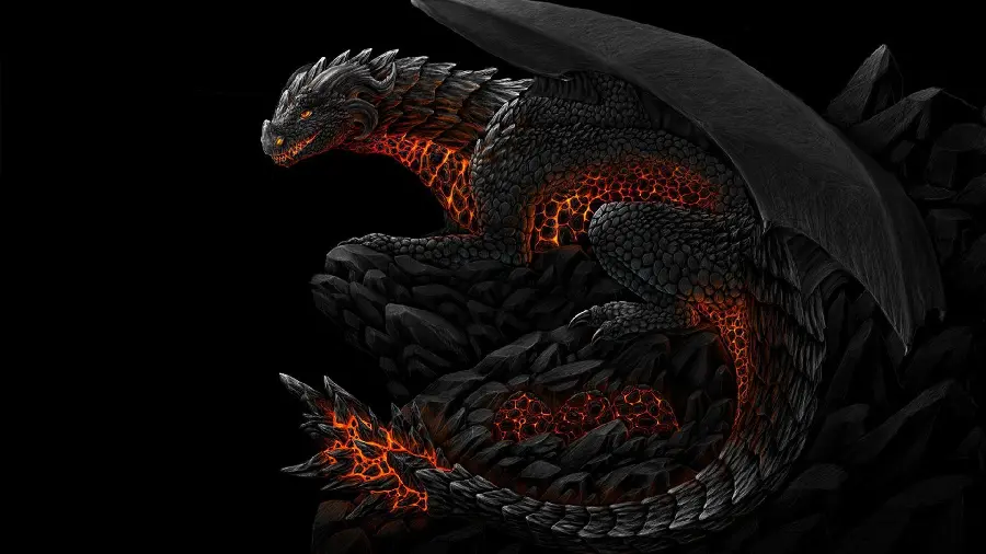  تصویر زیبا از اژدها با بدن آتشی و خطرناک با کیفیت اچ دی 