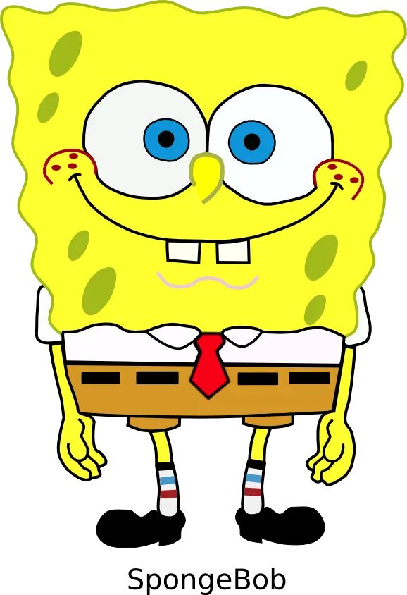 تصویر png از انیمیشن باب اسفنجی یا SpongeBob با کیفیت اصلی