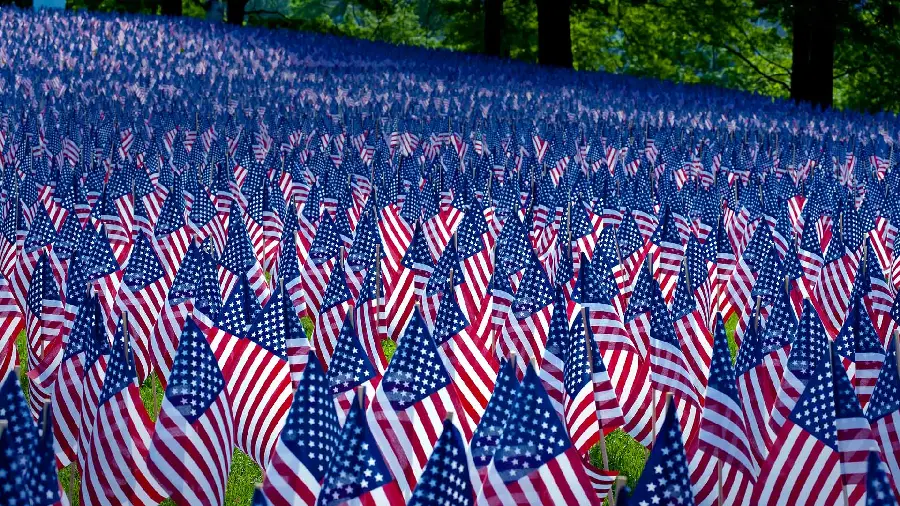 عکس بسیار زیبا از پرچم آمریکا با سایز کوچک 