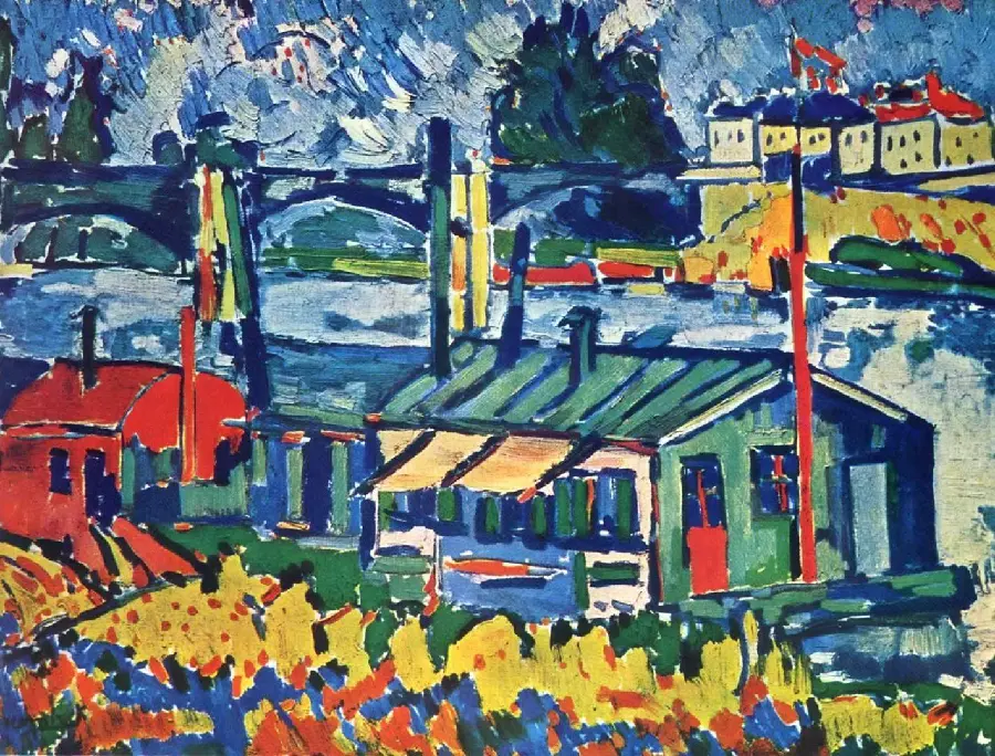 نقاشی فوق العاده از کلبه در سبک فوویسم Fauvism 