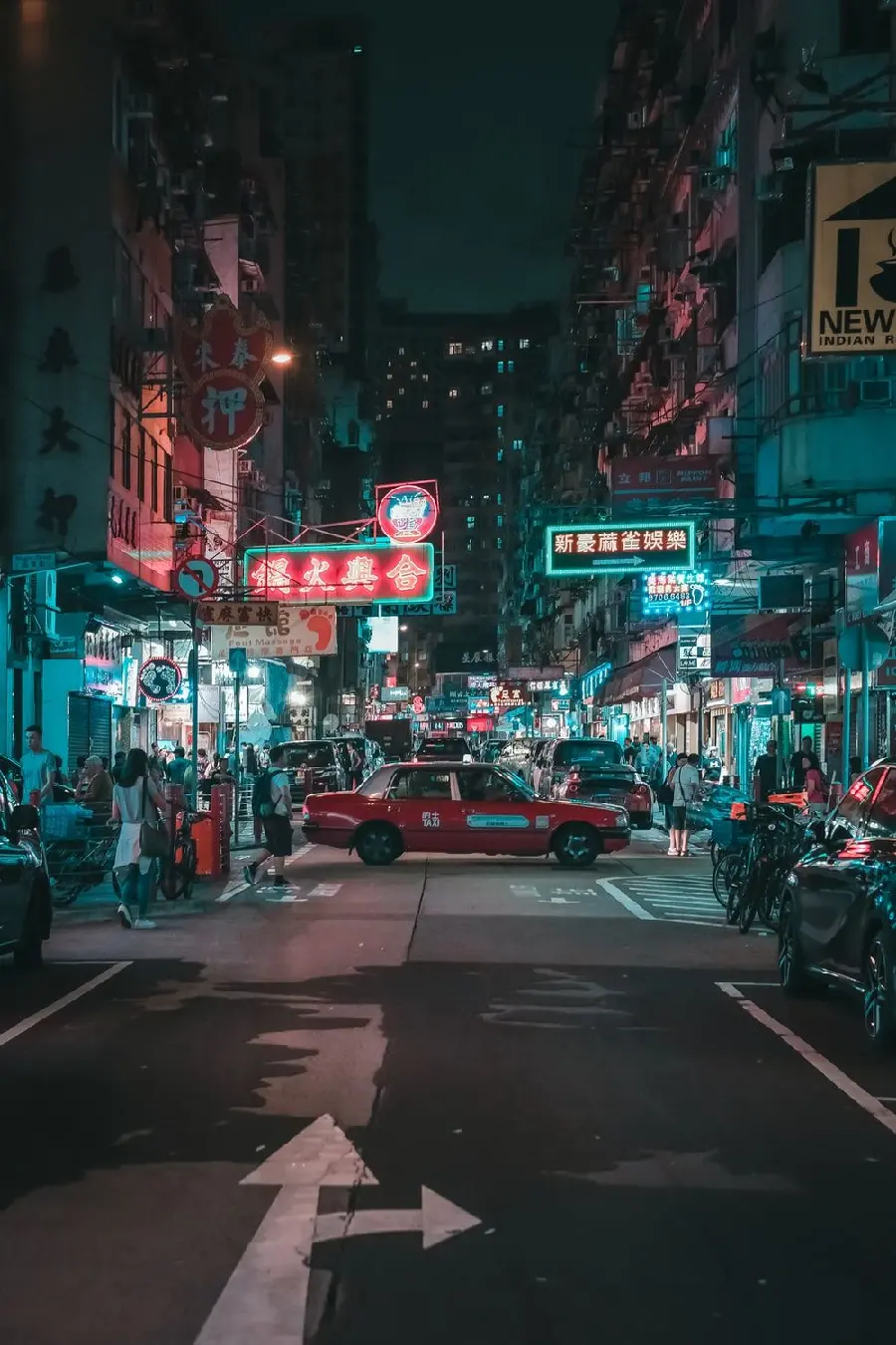 دانلود عکس خیابان های پر رفت و آمد شهر هنگ کنگ با کیفیت بالا