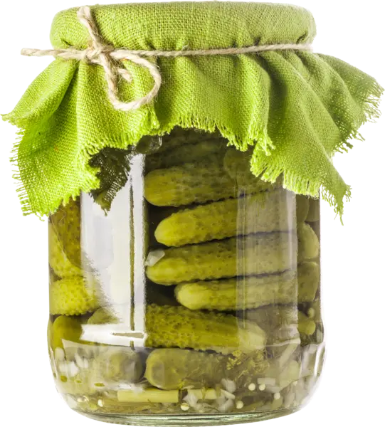 عکس png خیارشور ریز خوش نمک و لذیذ با درپوش دوستداشتنی