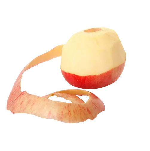 فایل دوربری میوه سیب پوست کنده شده برای ایجاد کلیپ