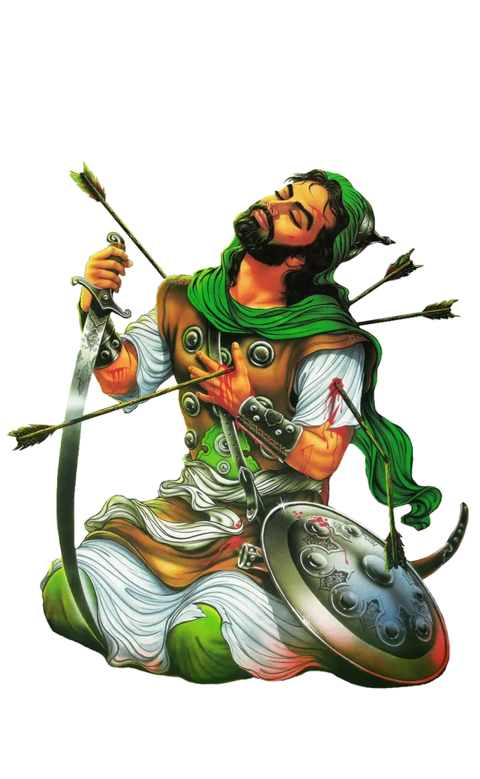 عکس امام حسین نقاشی شده پیشنهاد ویژه پروفایل محرمی 1402