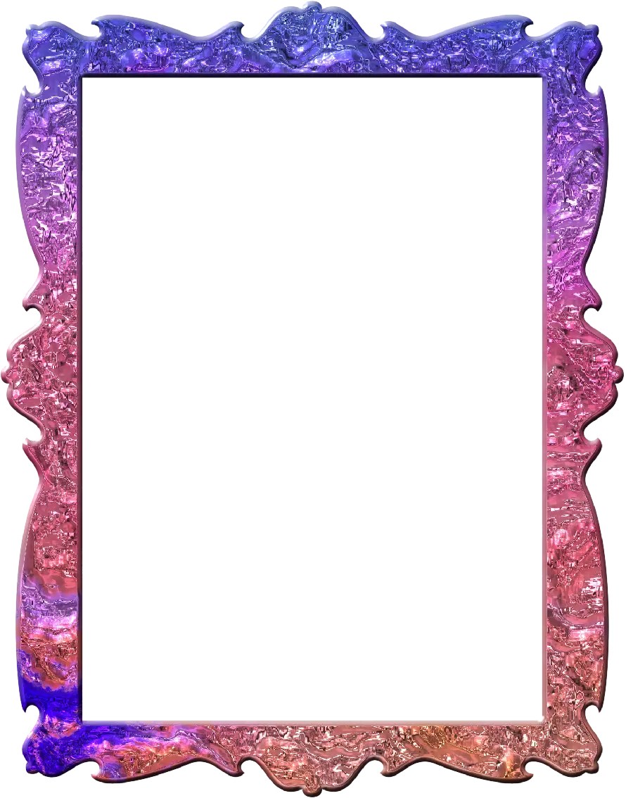 قاب عکس هولوگرامی بنفش و صورتی 3d مخصوص ادیت عکس دخترونه