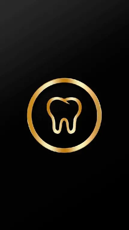 کاور هایلایت اینستاگرام دندانپزشکی با لوگو دندان طلایی براق