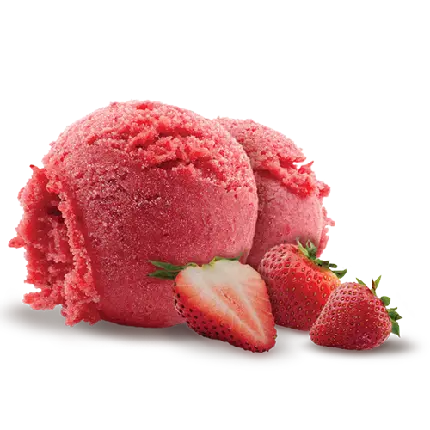 واضح ترین تصویر از دو اسکوپ بستنی توت فرنگی با بالاترین کیفیت 