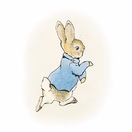 دانلود تصویر نمایه قشنگ از خرگوش عید با کت آبی بامزه 