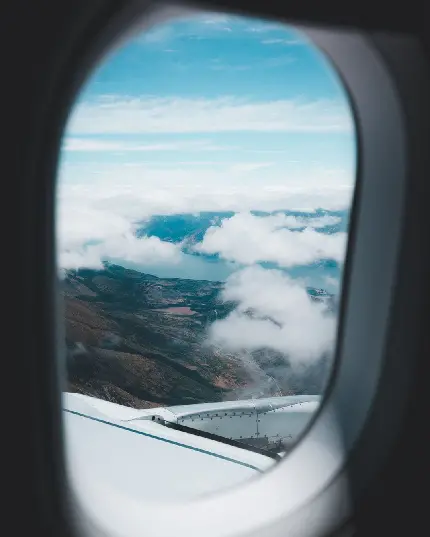 جذاب ترین عکس پنجره هواپیما برای پست و استوری اینستاگرام