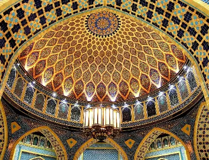 تصویر شاهکار از معماری اسلامی مسجد برای پروفایل 