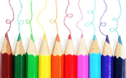 عکس رنگارنگ برای پس زمینه با مداد رنگی های معمولی و زیبا