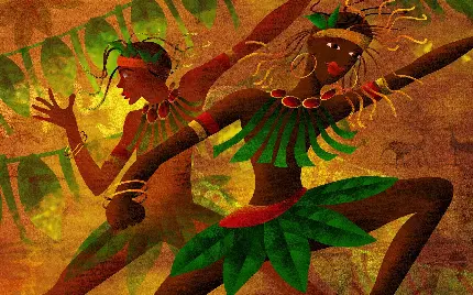 عکس زمینه رقص قومی مرد آفریقایی رقص برای جشن و مراسم‌های عمومی و دوستی 