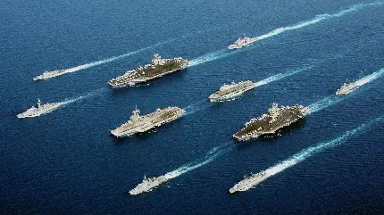 خفن ترین تصویر استوک ناوهای سریع و قدرتمند نیروی دریایی