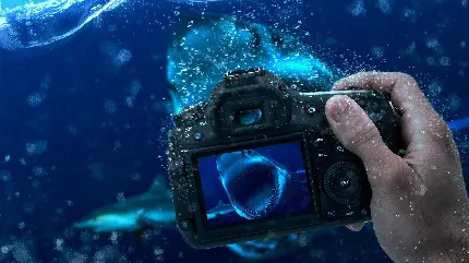 دانلود تصویر دوربین عکاسی در زیر آب مناسب عکس صفحه و پروفایل 
