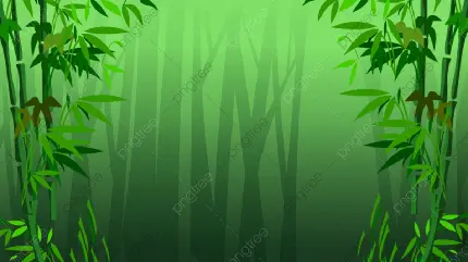 عکس گرافیکی و نقاشی کامپیوتری جنگل بامبو مناسب بک گراند کامپیوتر 
