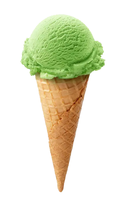 عکس پی ان جی png بستنی قیفی طالبی خوشمزه و شیرین ‌