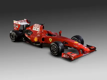 عکس ماشین مسابقه فراری Ferrari F60 با زمینه طوسی مات