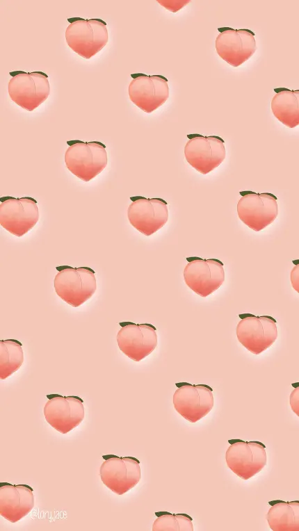 والپیپر ایموجی هلو peach با طیف رنگ های پر جنب و جوش