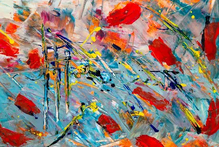 دانلود تصویر نقاشی اکسپرسیونیسم انتزاعی abstract expressionism 