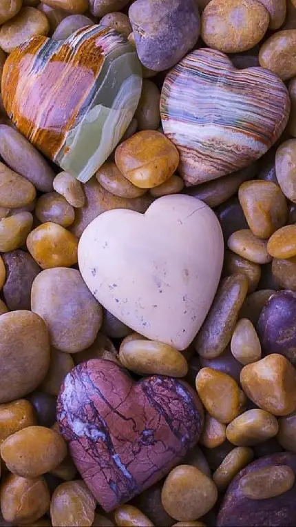 بک گراند قلب سنگی در رنگ ها و طرح های مختلف و تماشایی