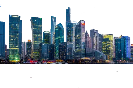 چاپ پوستر دانلود عکس پی ان جی دور بری شده شهر بزرگ و ساختمان های بلند 
