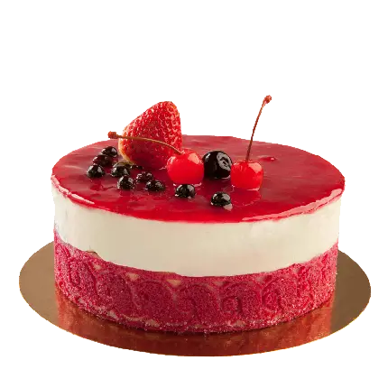 عکس png خاص کیک کاراملی توت فرنگی برای طراحی و فتوشاپ