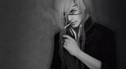 عکس سیگار در دست پسر طبیعی