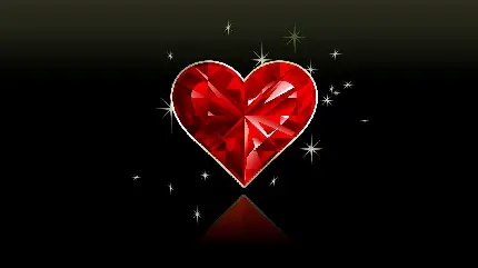 دانلود رایگان پروفایل عاشقانه اکلیلی با طرح قلب قرمز شیشه ای ناز