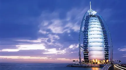 عکس ساختمان برج العرب جلوه ‌ای از هنر و ابتکار در معماری
