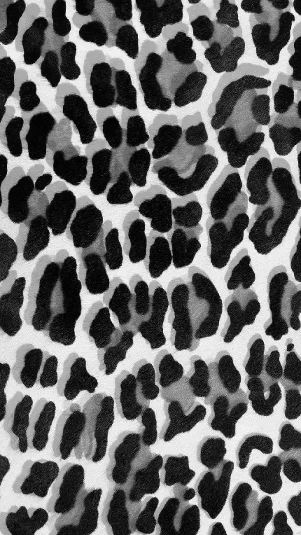 والپیپر سیاه وسفید چیتا پلنگی با کیفیت فول اچ دی