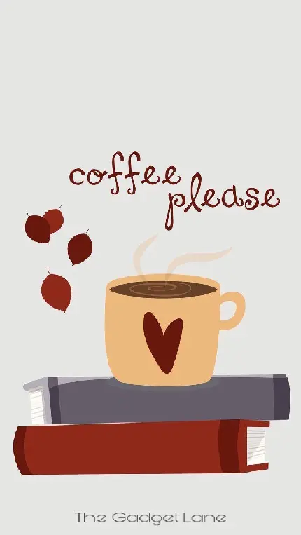 تصویر فانتزی و cute قهوه و دونات برای دانلود رایگان 