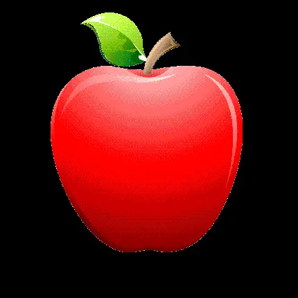 برچسب سیب قرمز png برای استفاده آموزشی در مدرسه