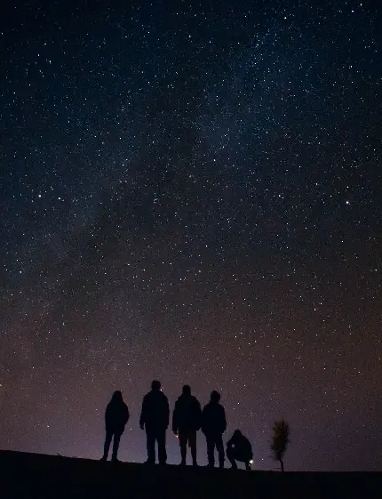 دانلود عکس پروفایل به روز آسمان شب کویر و صحرا برای واتساپ