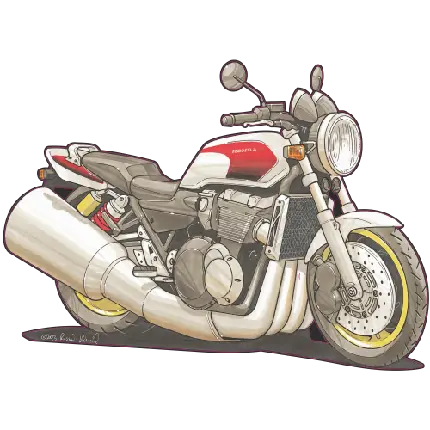نقاشی دیجیتالی خوشگل Honda CB1300 برای ایده گرفتن