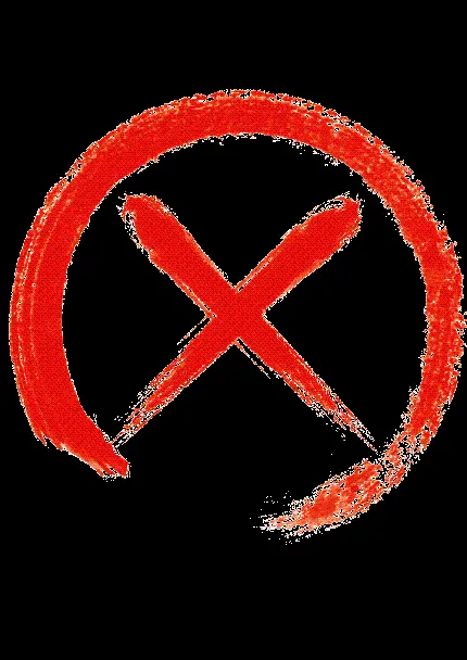 علامت ضربدر قرمز درون دایره با فرمت محبوب png