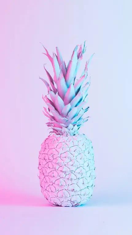 تصویر آناناس با رنگ های پاستلی برای ادیت عکس های تابستونی