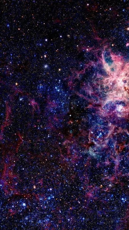 والپیپر فوق العاده زیبا از فضا با ستاره های دور و نزدیک 