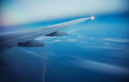 تصویر خوشگل از بال هواپیما برای عکس زمینه کامپیوتر