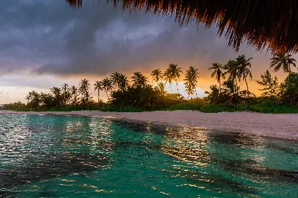 عکس استوک از مکان توریستی گردشگری جزایر مالدیو از جزایر سیشل هند