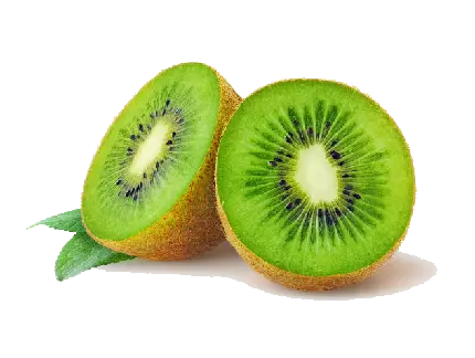 png تصویر میوه کیوی Kiwi آبدار و ترش به رنگ سبز روشن
