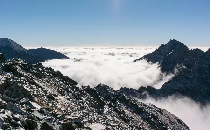 عکس شگفت انگیز و زیبا از کوه برفی باکیفیت فول اچ دی 