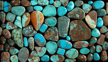 زیباترین کلکسیون تصاویر انواع سنگ فیروزه اصل با کیفیت بالا