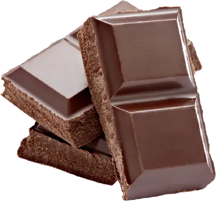 عکس Png رایگان شکلات تخته ای تیکه تیکه شده با کیفیت عالی