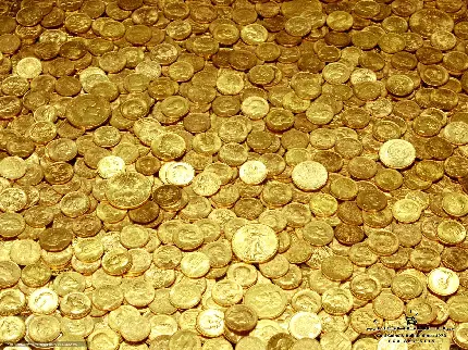 عکس زیبا از سکه های طلای دلار مخصوص کاور پاورپوینت 